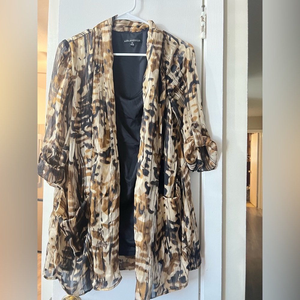 Sara Michelle Leopard Print Cardigan